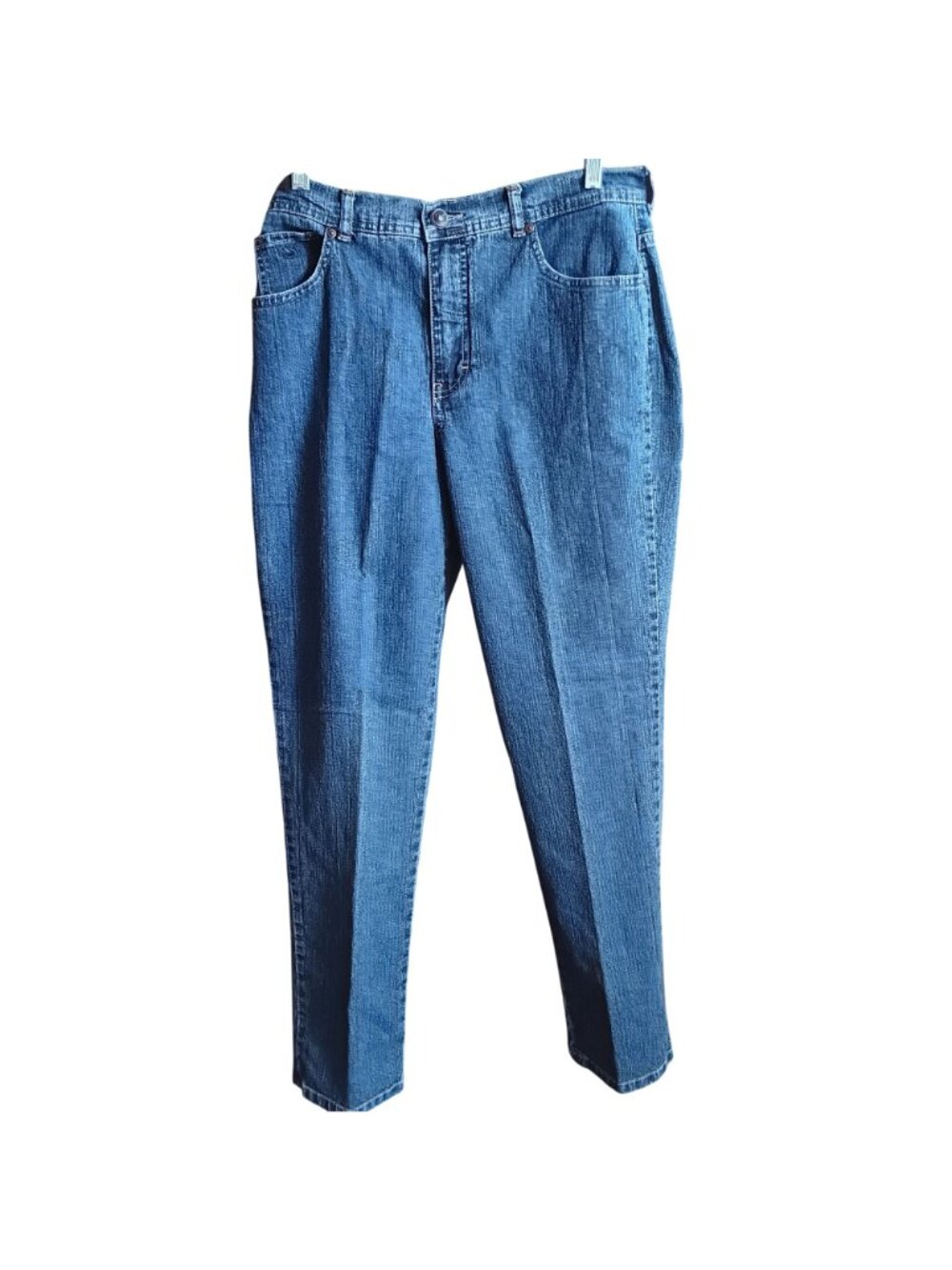 Gloria Vanderbilt Classic Straight Leg Denim Jeans Egypt Made Size 10 Blue 31x29
